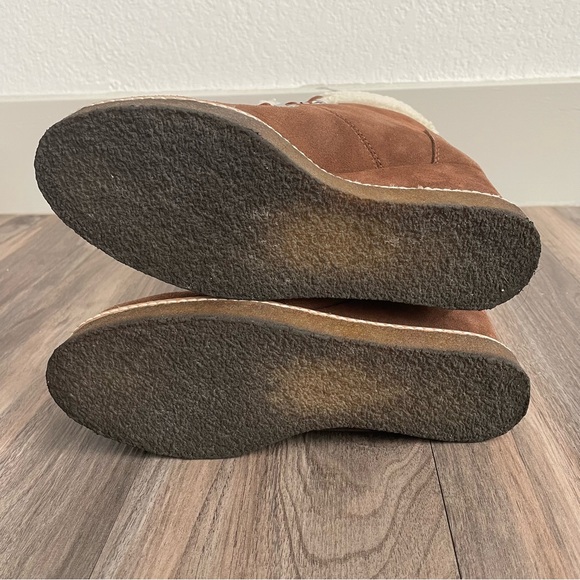 Steve Madden | Marcel Faux Shearling Wedge Ankle Boots Womens Size 7M - Picture 7 of 10